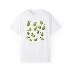 Olives T-Shirt – Minimal Retro Food Graphic Aesthetic Style